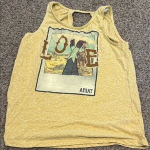 Ariat Yellow Graphic Tank Top